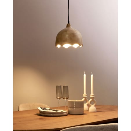 Lampa wisząca GOMATI Drewno mango Jasnobrązowy