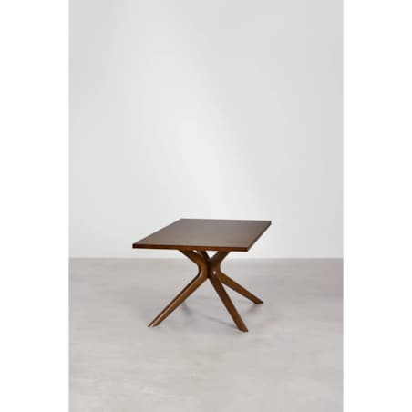 Prostokątny stół jadalniany 180x90 cm Arnaiz ciemnobrązowy