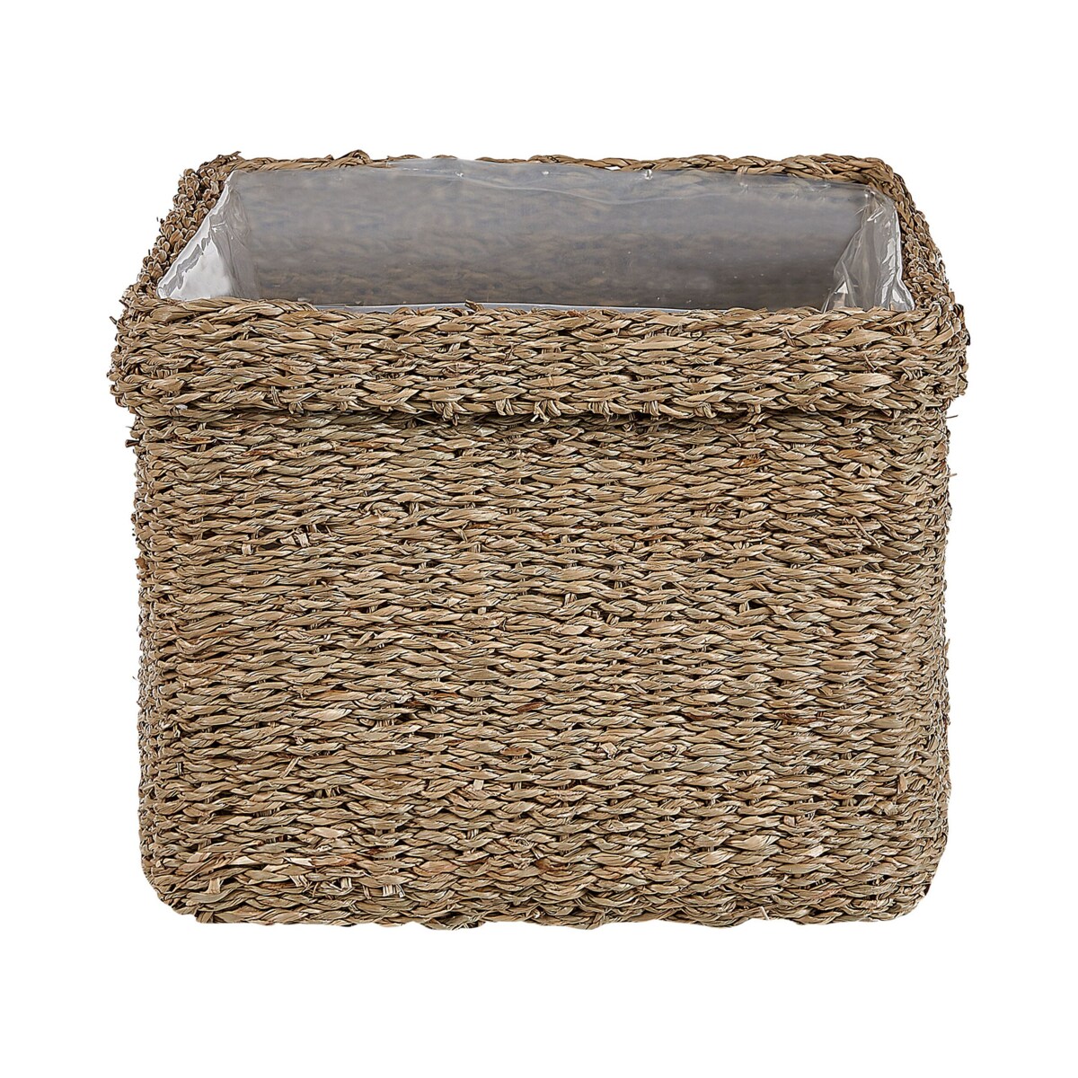 Zestaw 3 koszy na kwiaty z trawy morskiej naturalny RIVULINE