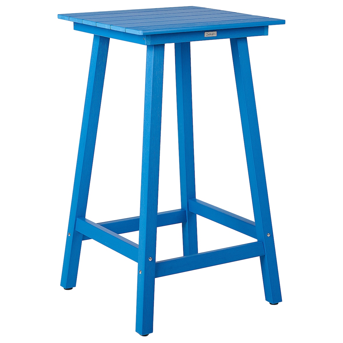 Stolik ogrodowy barowy ADIRONDACK 60 cm 59 cm Materiał syntetyczny Niebieski