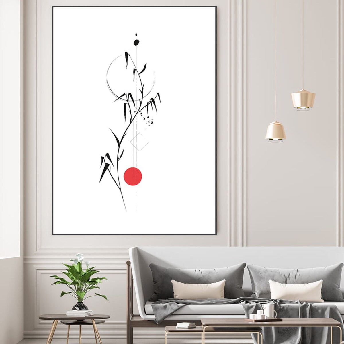 plakat japan abstract 2 21x30 cm