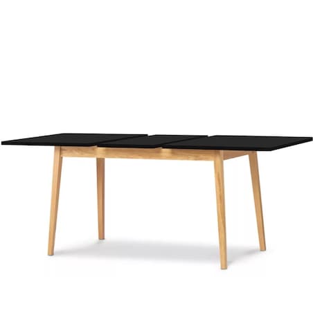 KONSIMO FRISK Czarny rozkładany stół skandynawski