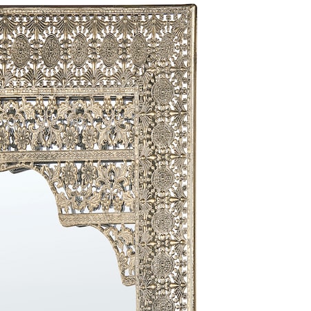 Lustro ścienne PALI 60 cm 90 cm Metal Złoty