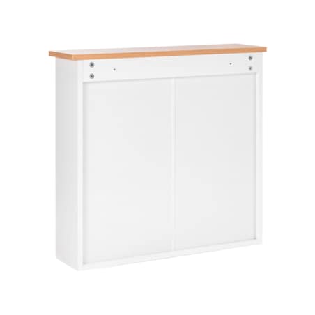 Szafka wisząca łazienkowa z lustrem ALAMOS 65 cm 60 cm Biały