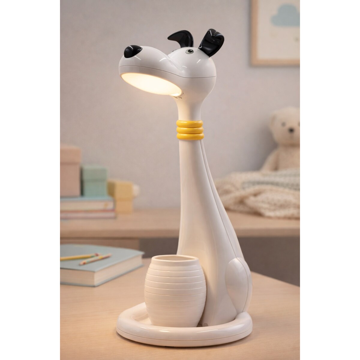 Lampka biurkowa K-BL1607 BIAŁY z serii PIESEK