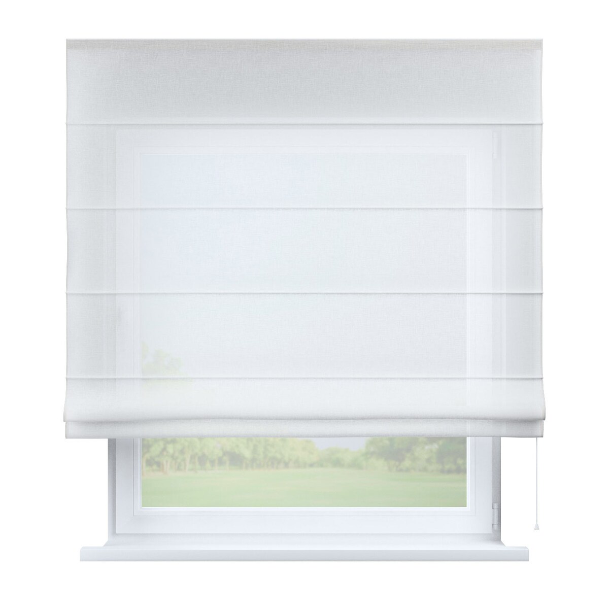 Roleta rzymska Capri 120x150 prześwitująca ecru