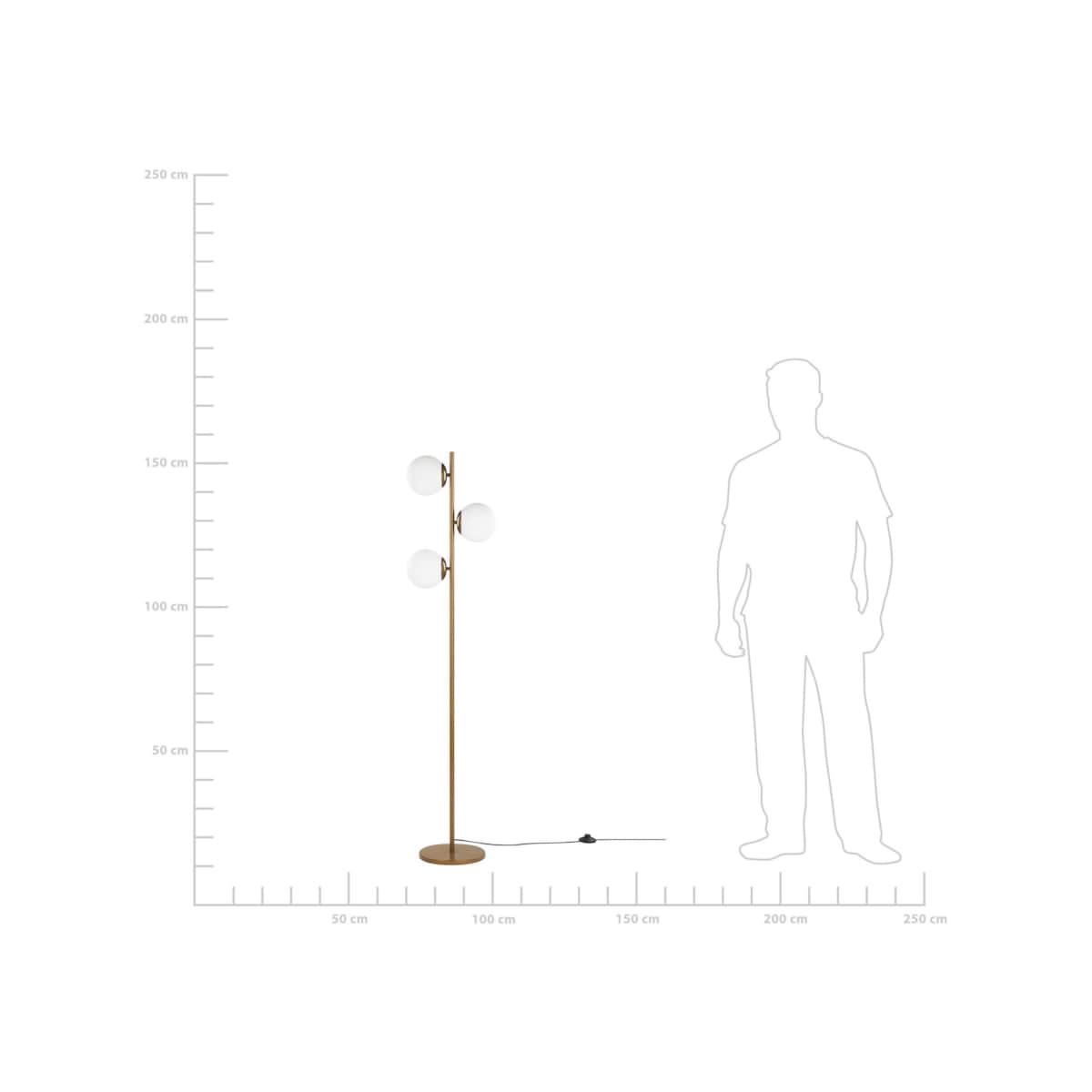 Lampa podłogowa WADI Metal Złoty
