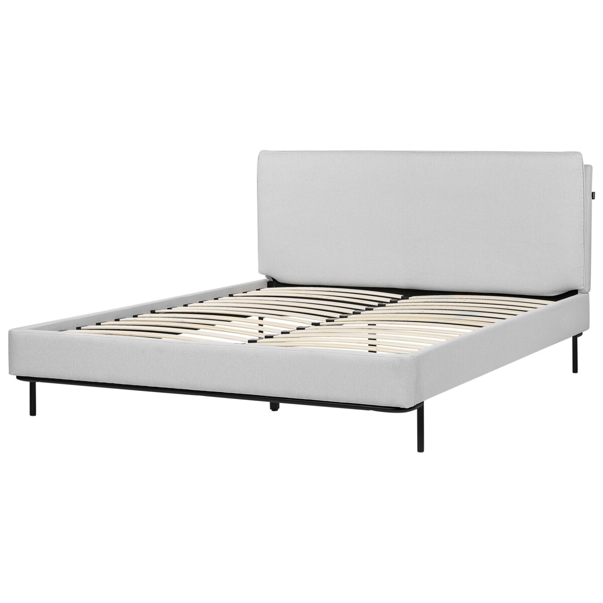 Łóżko tapicerowane 160 x 200 cm szare CORIO