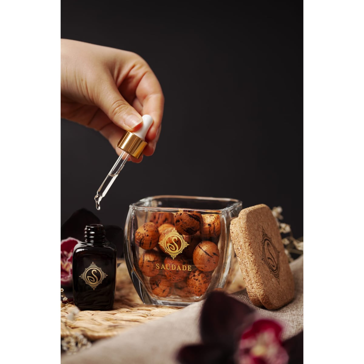 Dyfuzor korkowy o zapachu czarnej orchidei