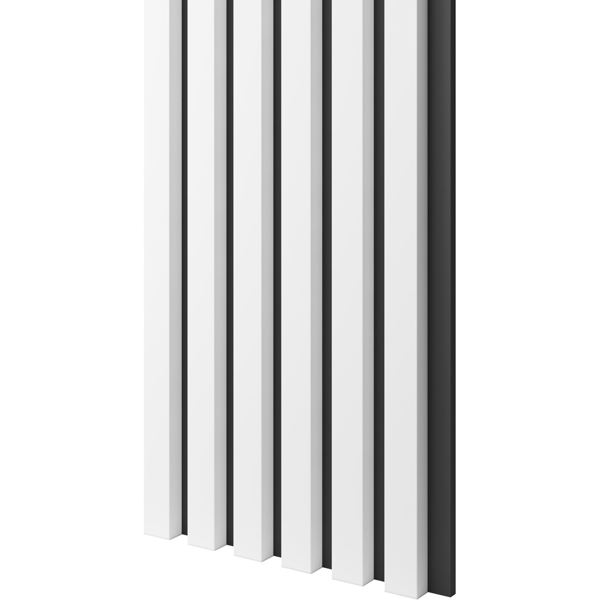 LAMELE SLIM NA PŁYCIE MDF - BIAŁY MAT