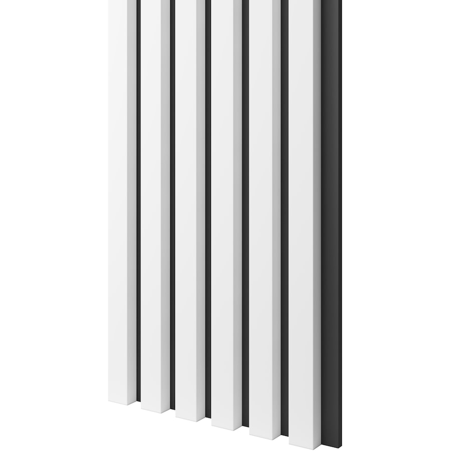 LAMELE SLIM NA PŁYCIE MDF - BIAŁY MAT