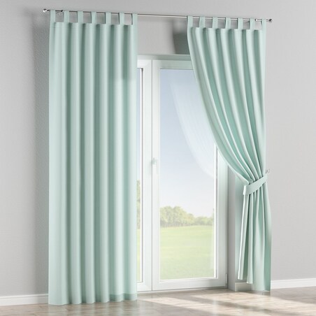 Zasłona na szelkach 1 szt. 130x260 pastelowy błękit