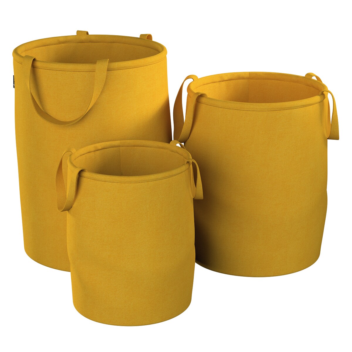 Kosz na zabawki Tobi, musztardowy szenil, 30x40cm, Lollipop