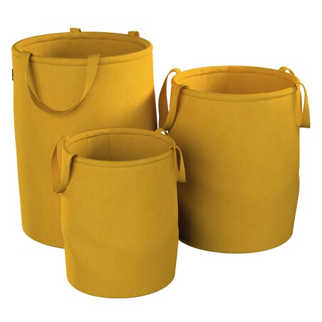 Kosz na zabawki Tobi, musztardowy szenil, 30x40cm, Lollipop