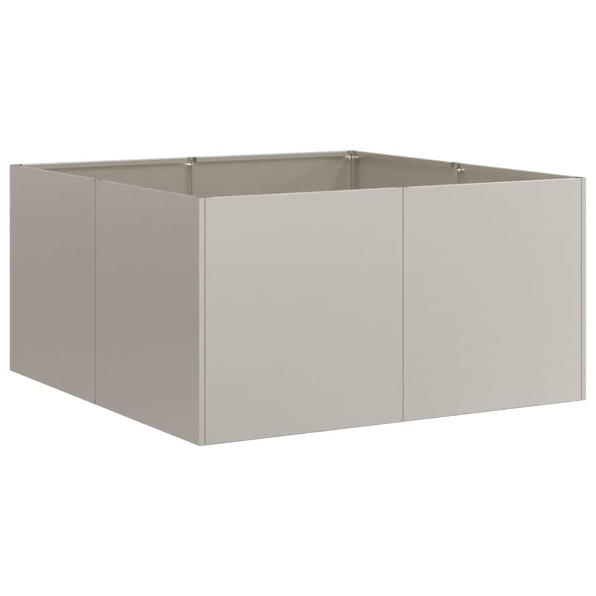 vidaXL Doniczka Rusty 80x80x40 cm Stal nierdzewna