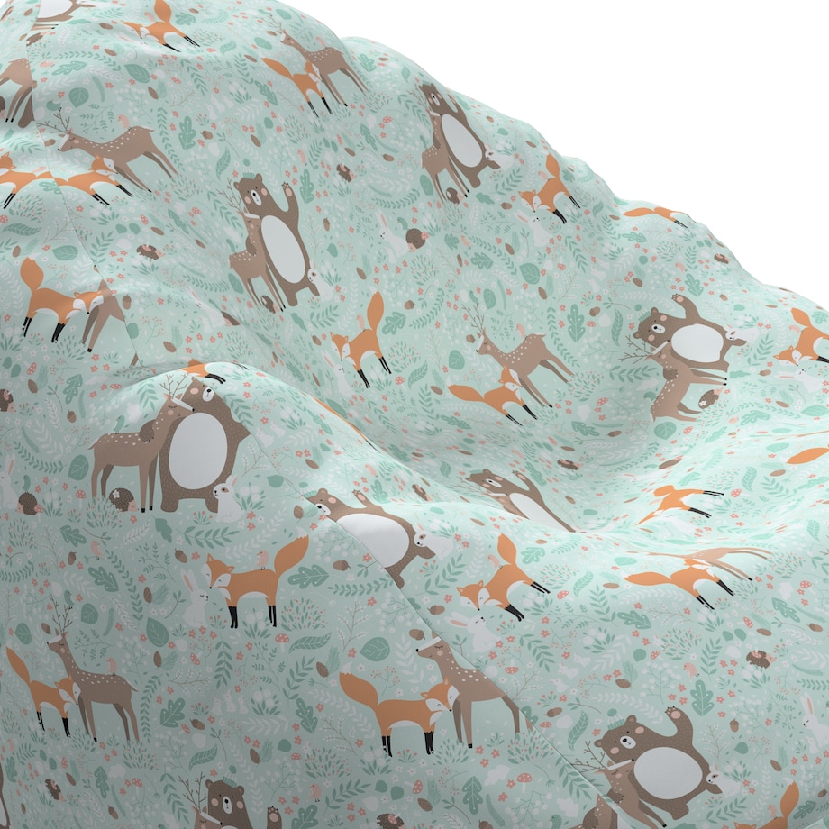 Worek do siedzenia Bowli, zielony, Ø60 x 105 cm, Magic Collection