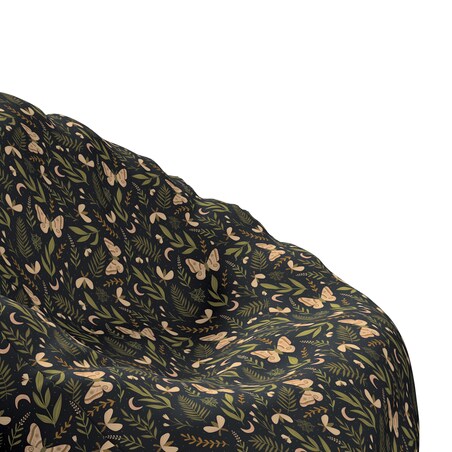 Worek do siedzenia Bowli, czarno-zielony, Ø80 x 115 cm, Magic Collection