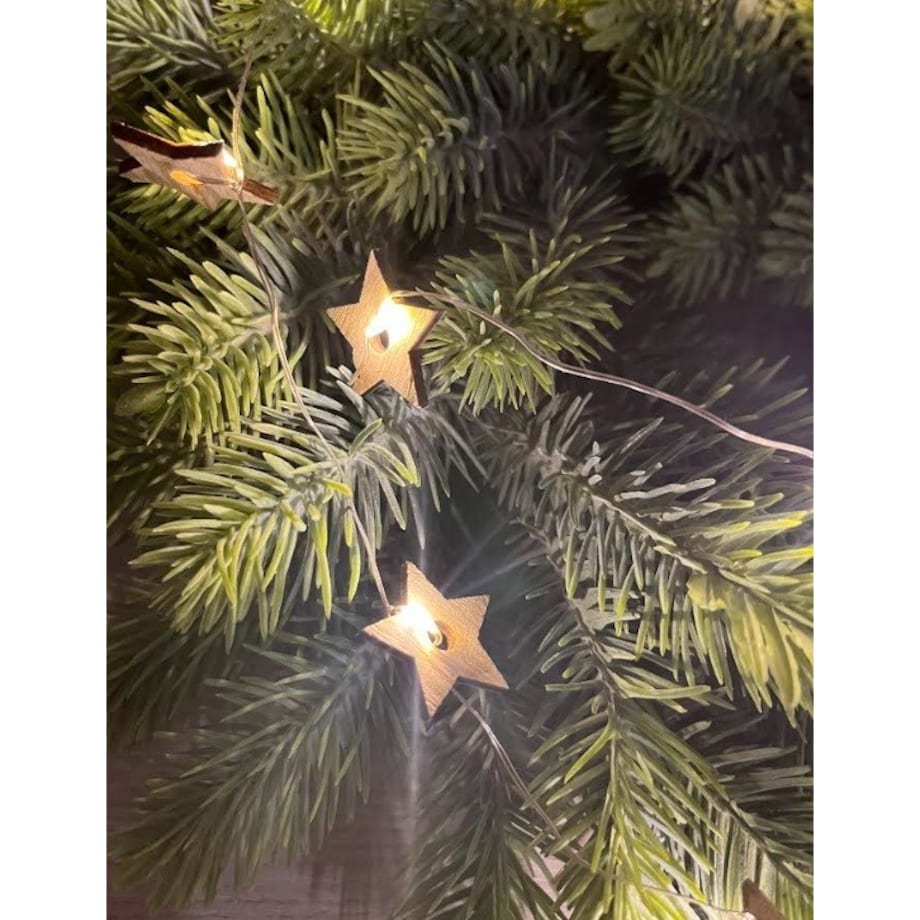 Lampki Led Na Choinkę Drucik Na Baterię Gwiazdki