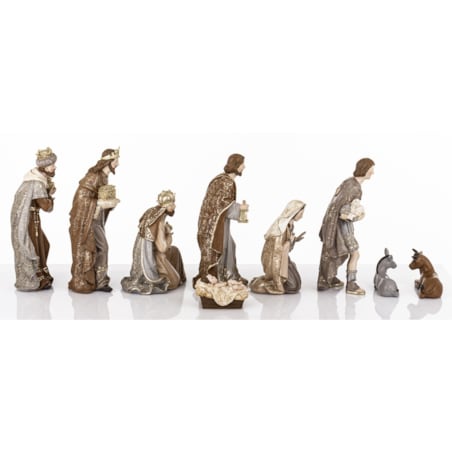 Dekoracja - szopka NATALE 6 postaci 26x69x23 cm