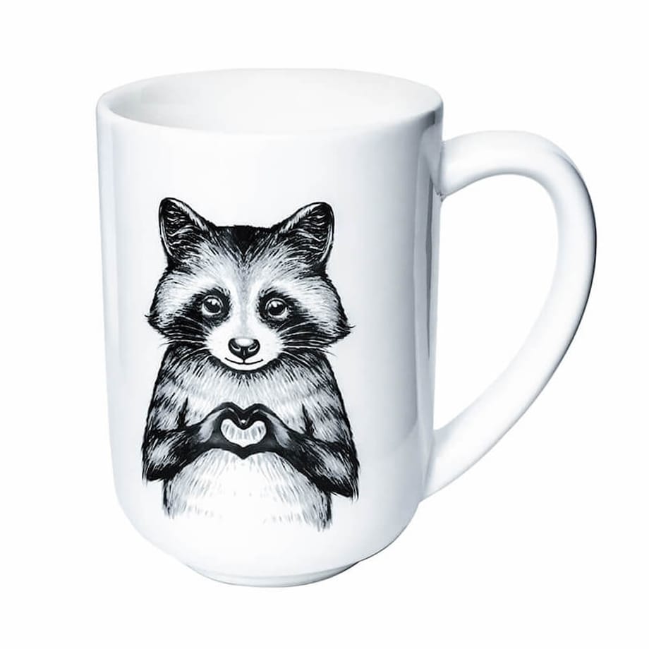 Kubek szop i leniwiec- idealny zestaw do parzenia herbaty, piekny prezent dla mamy, taty, babci, dziadka, niej i niego, teściowej 400ml