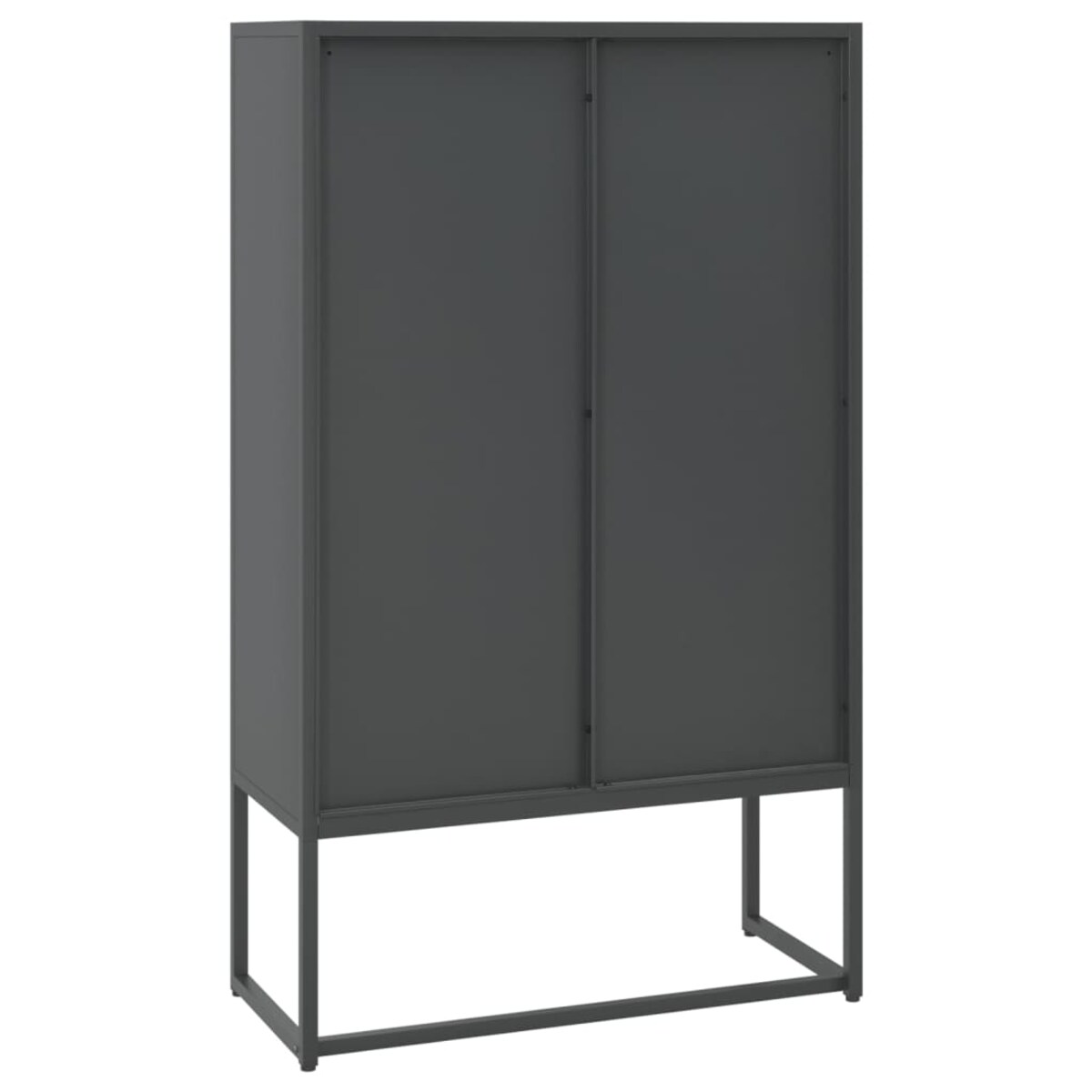 vidaXL Szafka, antracytowa, 80x35x135 cm, stal