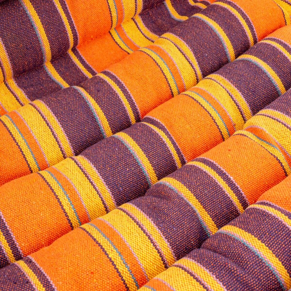 Fotel hamakowy z belką i poduszkami pomarańczowy hamak