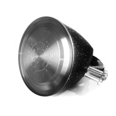 Czajnik stalowy z gwizdkiem 2.2L indukcja gaz czarny marmur KLAUSBERG