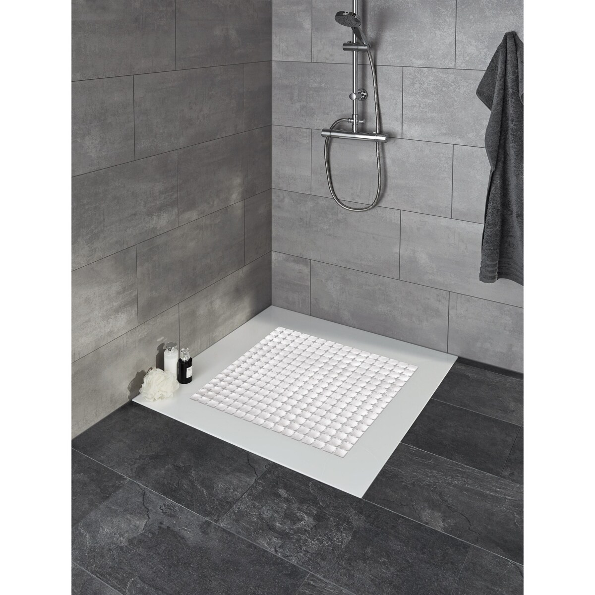 Kleine Wolke Gatty Mata bezpieczeństwa pod prysznic 54x54 cm biały in&outdoor