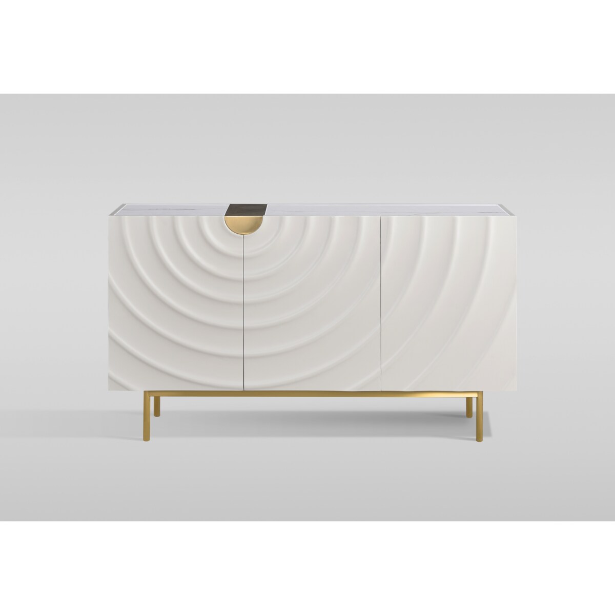 Komoda złota Primavera Glamour Premium 150x40x86