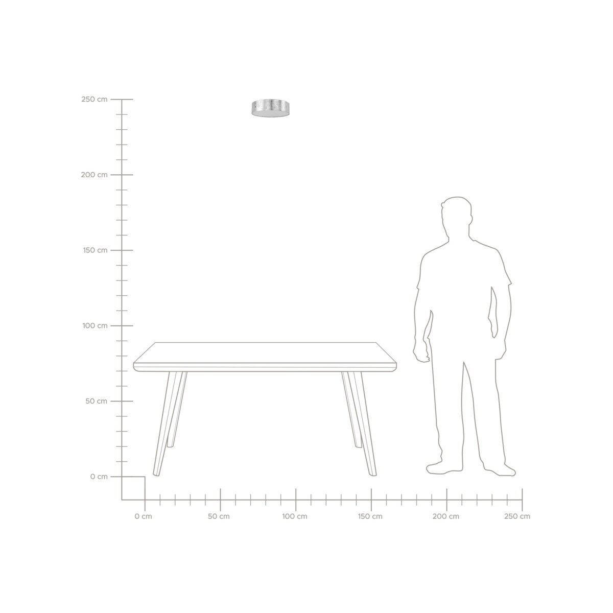Lampa sufitowa czarna RENA