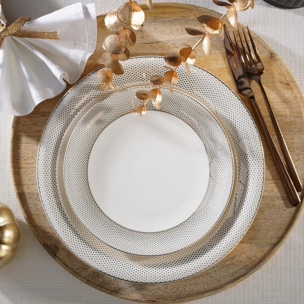 VILLA ITALIA Serwis obiadowy na 12 osób porcelanowy MARILYN