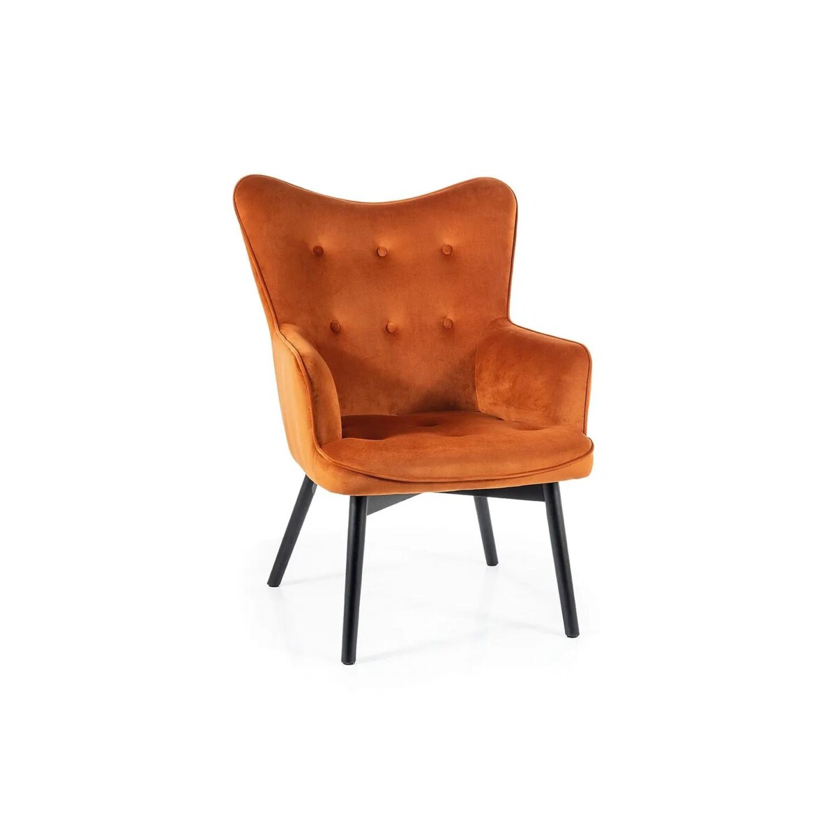 Fotel do salonu CARMEN VELVET cynamonowy