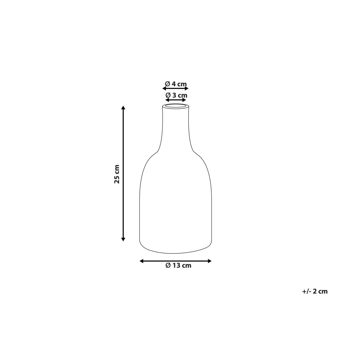 Wazon na kwiaty ceramiczny biały ANKON