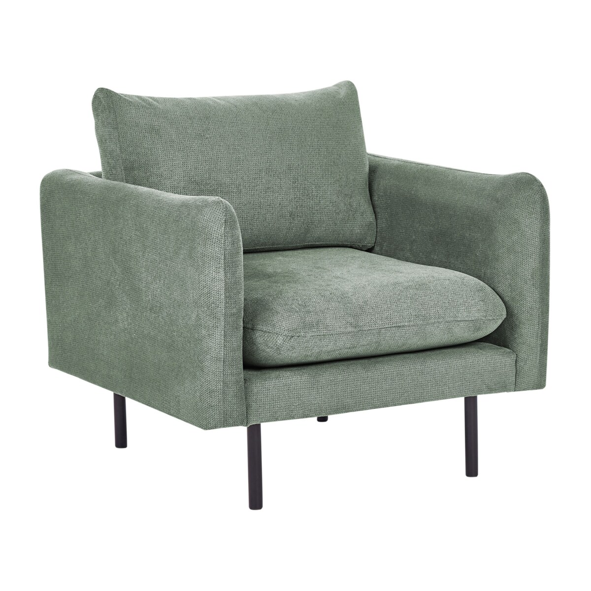 Zestaw wypoczynkowy z otomaną tapicerowany zielony VINTERBRO