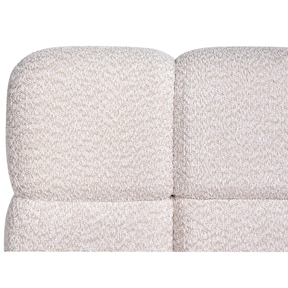 Łóżko z pojemnikiem Boucle BASTON 160 x 200 cm Jasnobeżowy