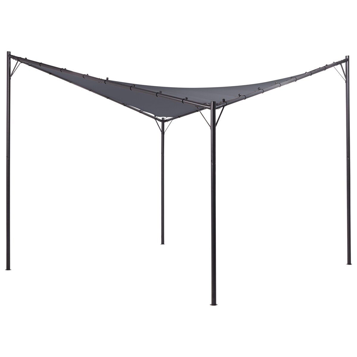 Pawilon ogrodowy AVENTINE Metal 300 cm 300 cm Ciemnoszary