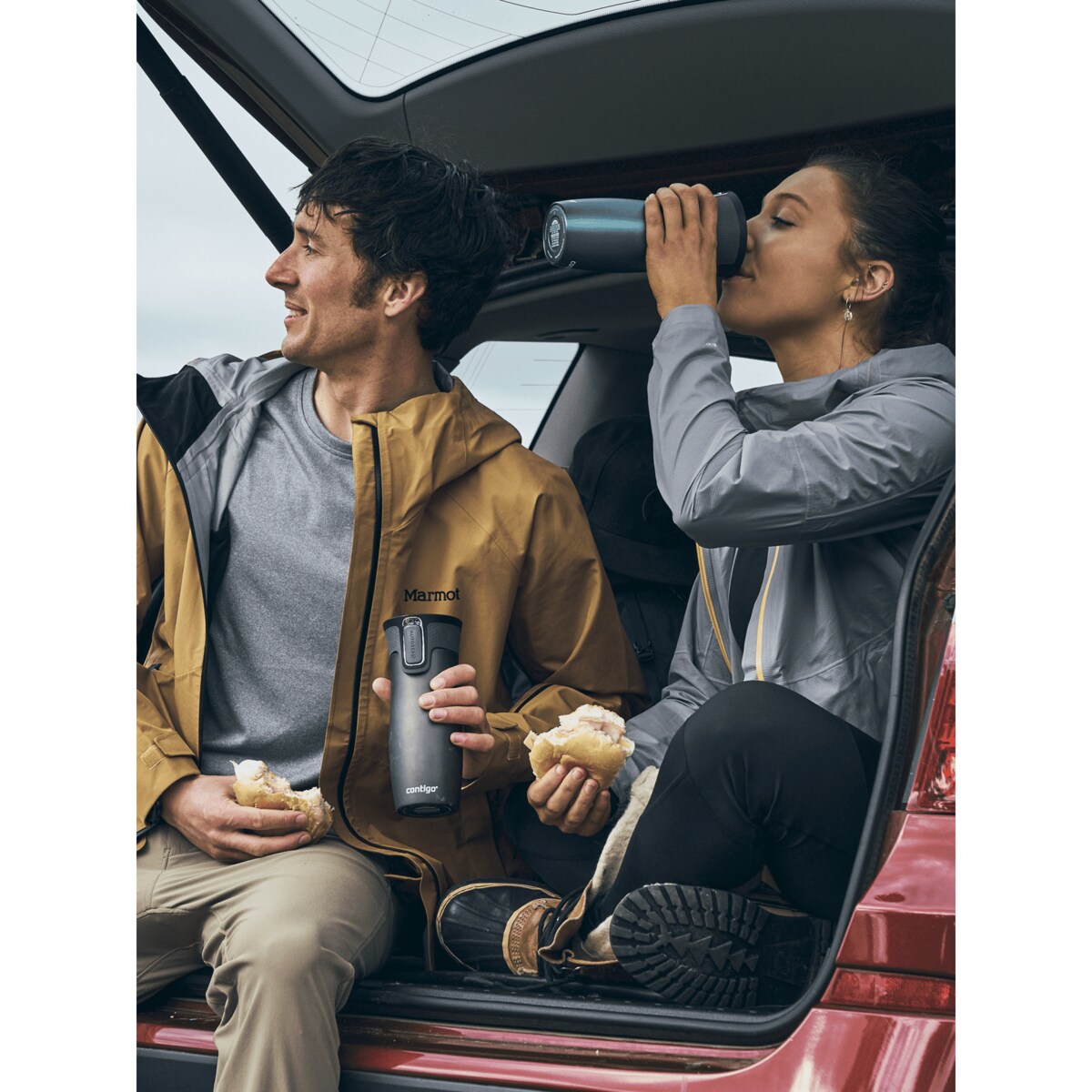 Kubek termiczny Contigo West Loop 2.0 470ml - grafitowy mat