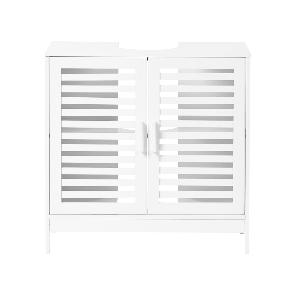 Szafka pod umywalkę MISSOULA Drewno bambusowe 60 cm Biały