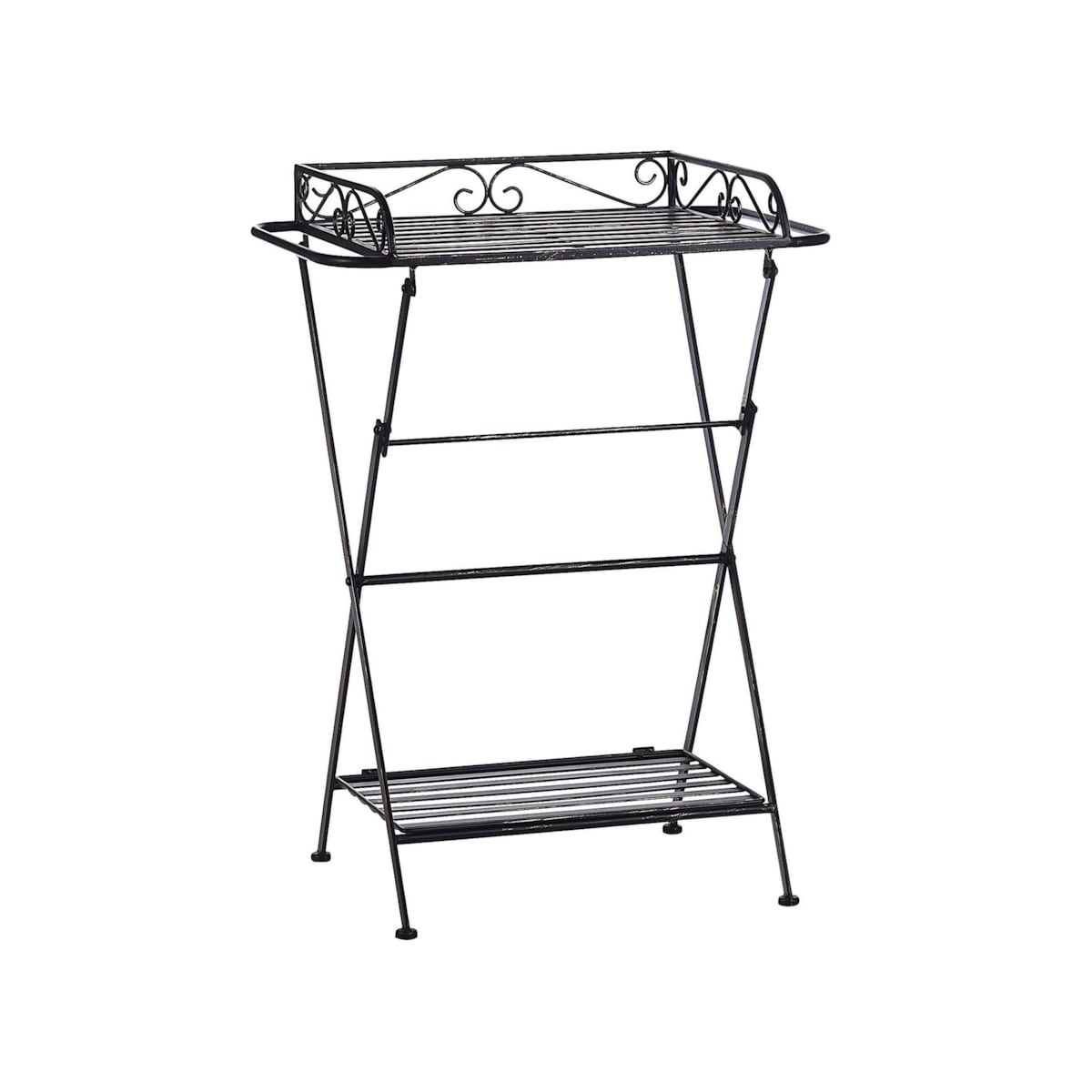 Stolik pomocniczy metalowy czarny ANCUD