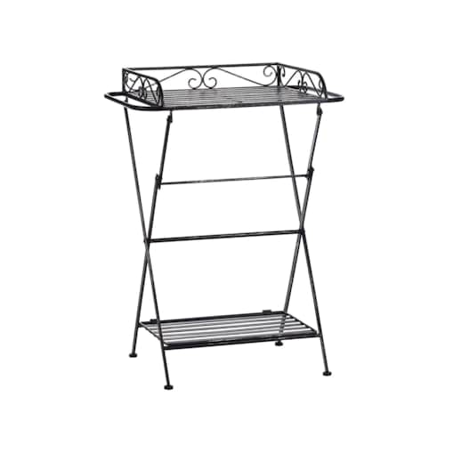 Stolik pomocniczy metalowy czarny ANCUD