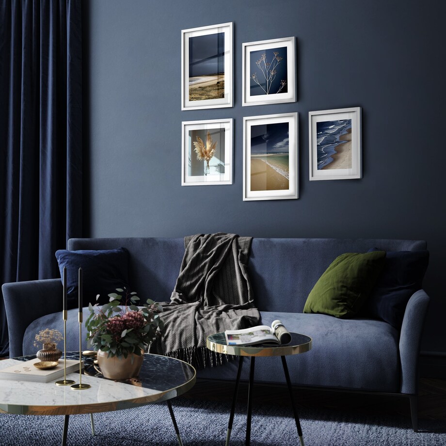 Kwadratowe ramki, ramki do zdjęć, białe ramki na zdjęcia, biały, 20x20, Knor - ramki na zdjęcia