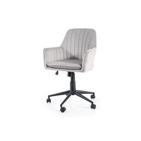 Fotel biurowy Q-886 VELVET jasnoszary