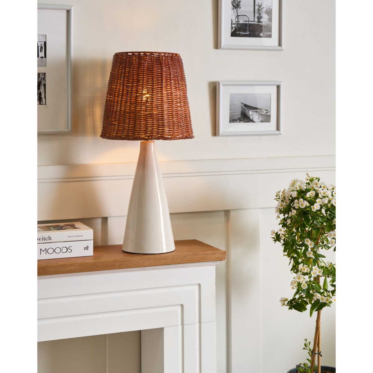 Lampa stołowa MADURU Ceramika Biały