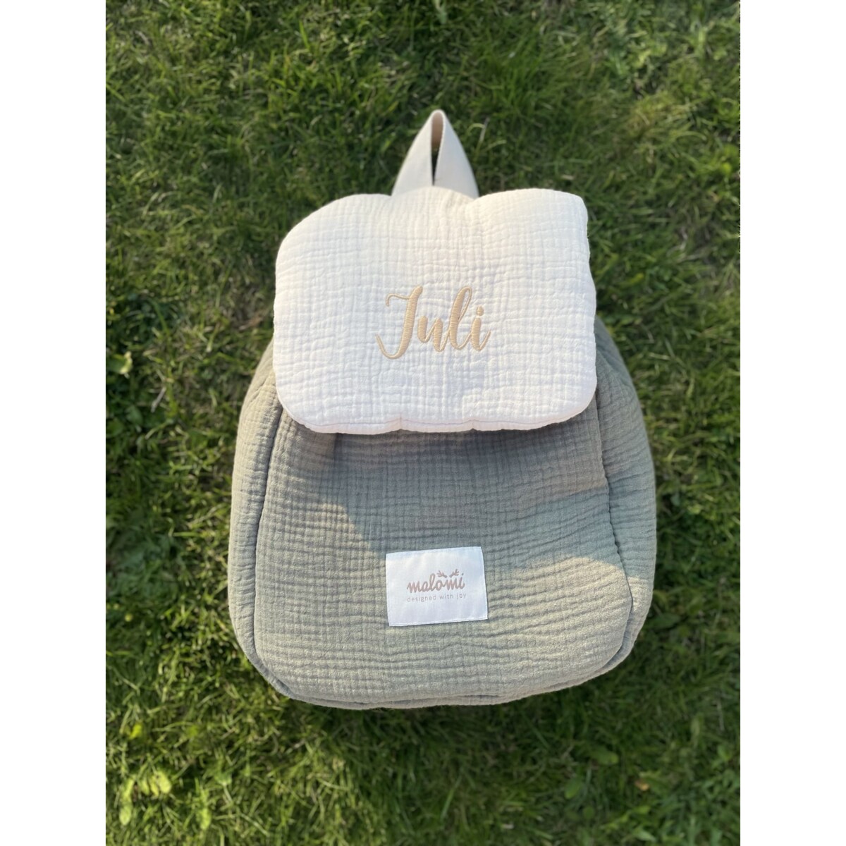 Plecak muślinowy forest green