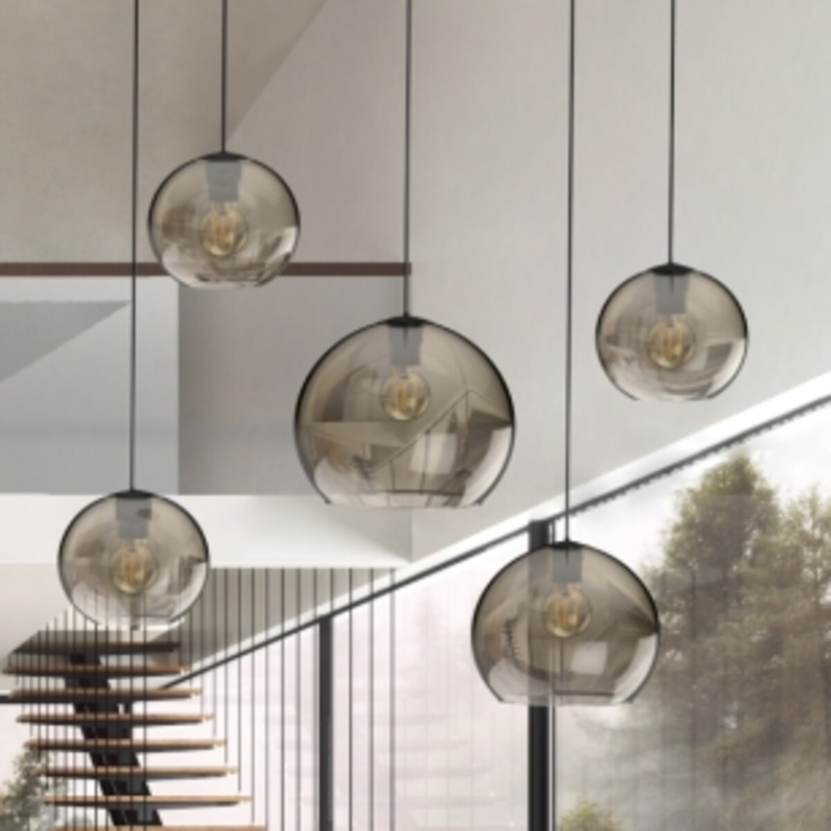 Klosz do salonu Cameleon Monaco 10203 Nowodvorski kulisty przydymiony