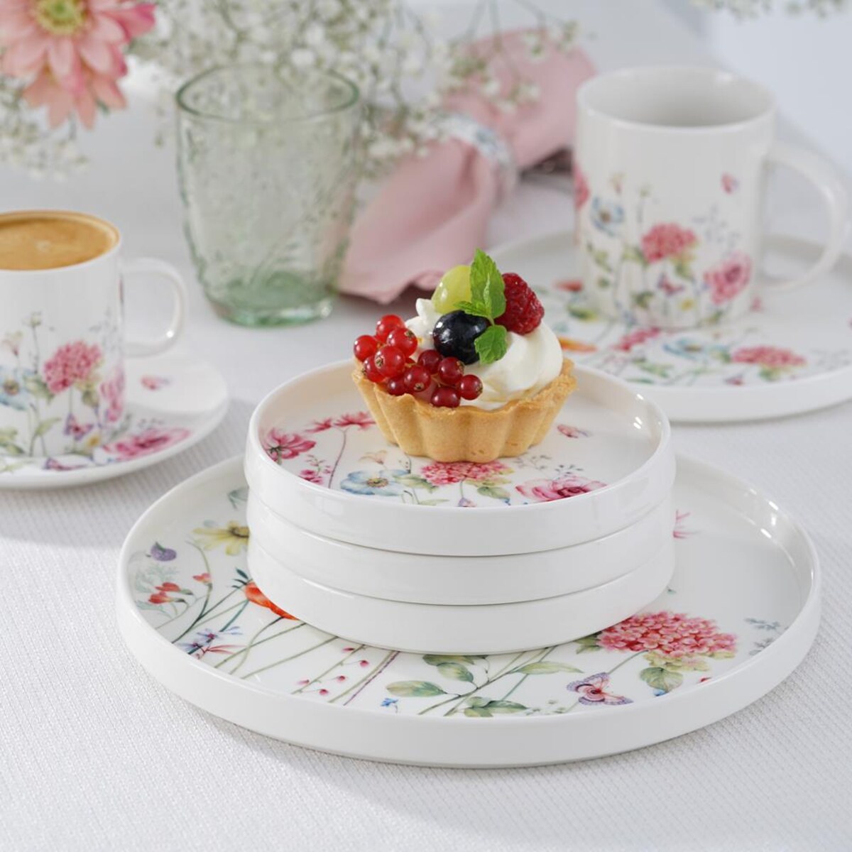 VILLA ITALIA Talerz płytki porcelanowy 25 cm GARDENO