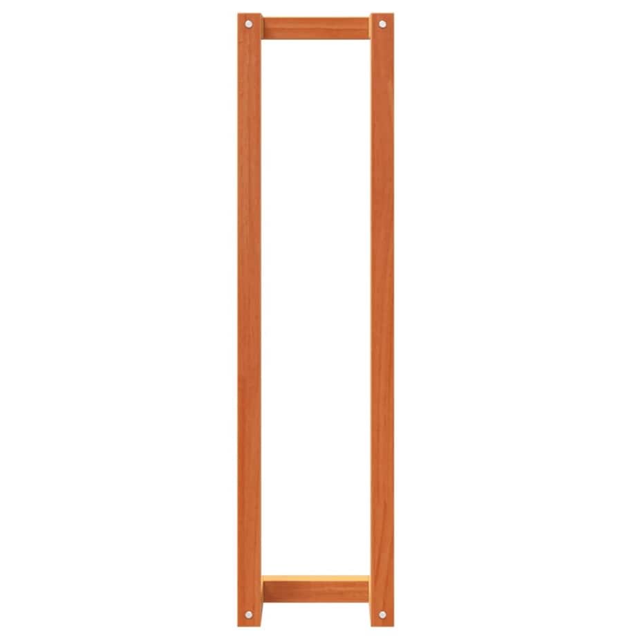 vidaXL Wieszak na ręczniki, woskowy brąz, 23x18x90 cm, drewno sosnowe