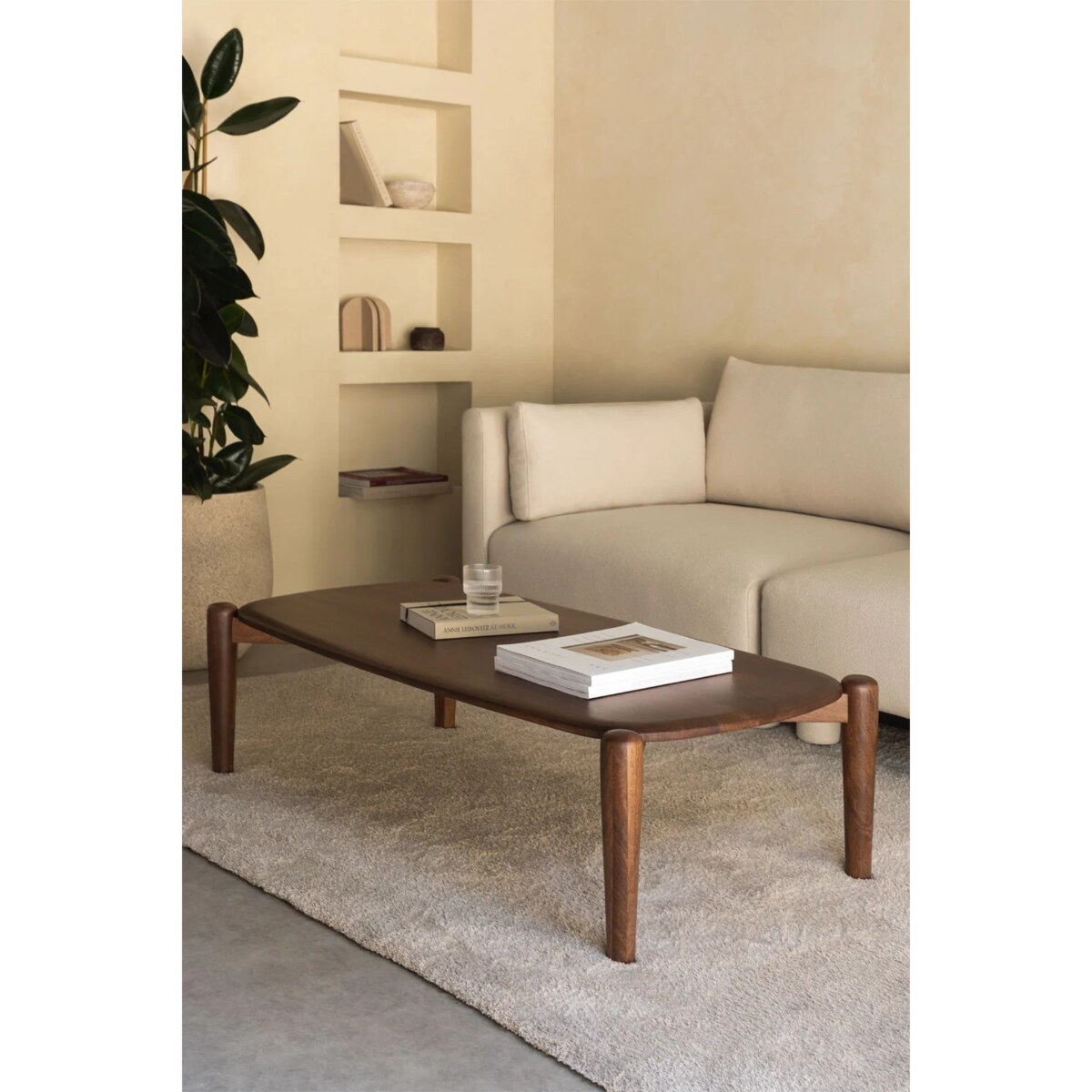 Prostokątny stolik kawowy z drewna mango,120x60 cm, Gina