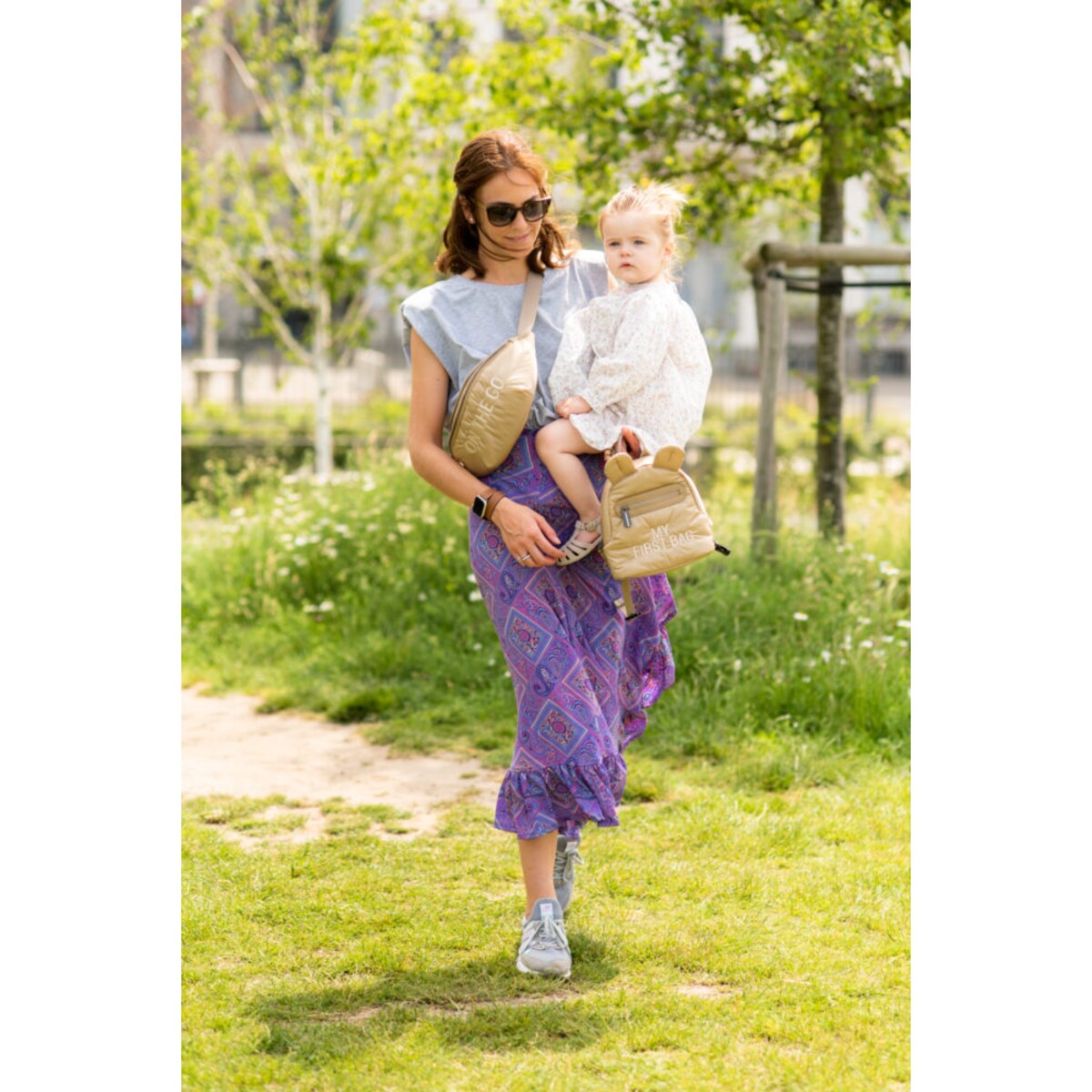 Childhome Plecak dziecięcy My first bag Pikowany Beżowy