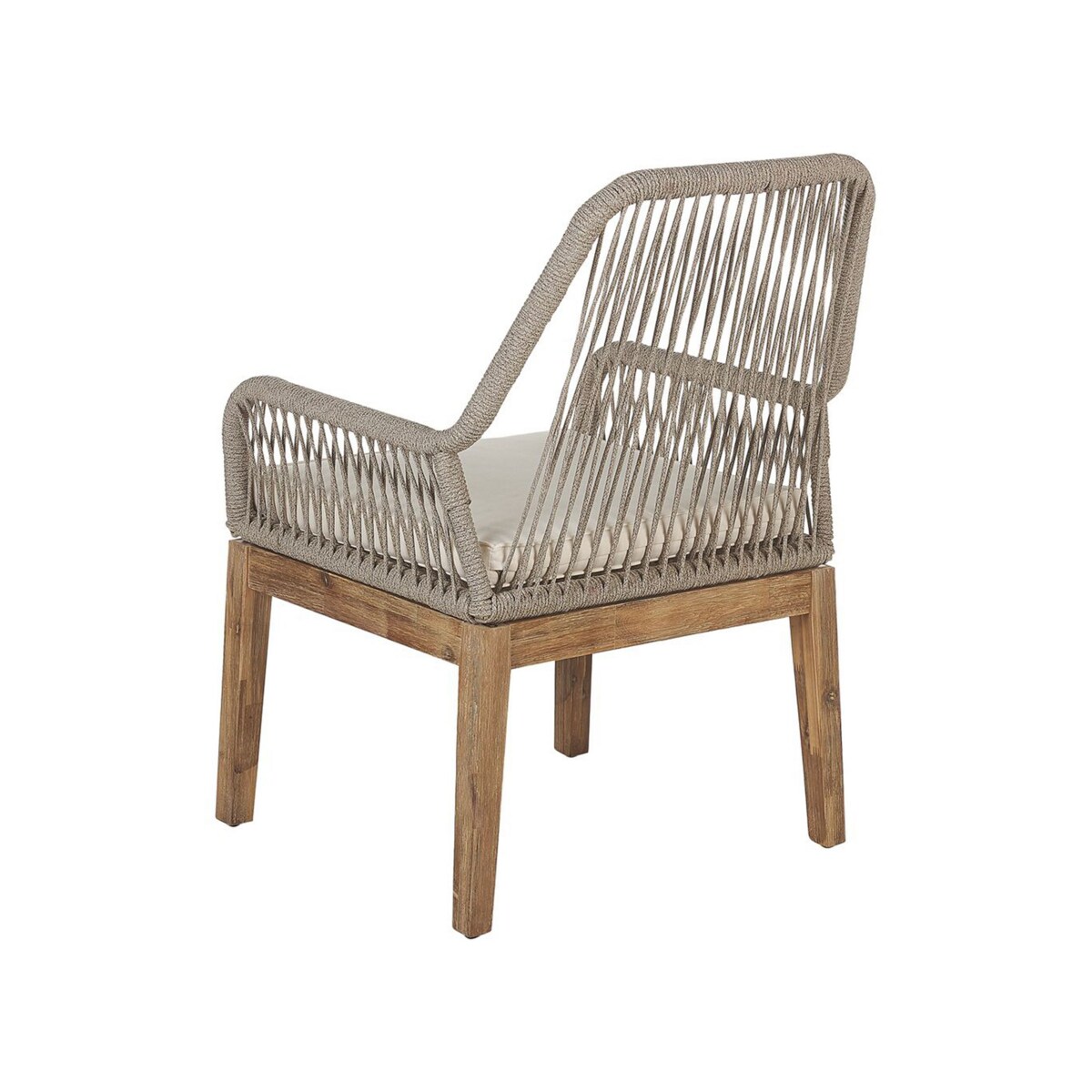 Zestaw ogrodowy dla 4 osób OLBIA z poduszkami Beton Beżowy